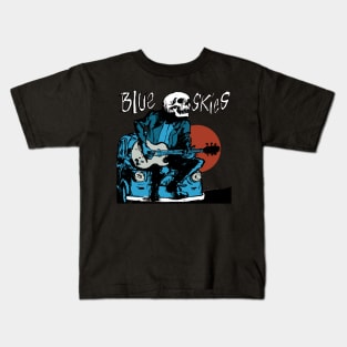 Blue skies by tim timebomb Kids T-Shirt